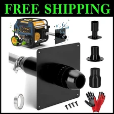 Durable Exhaust Silencer for Portable Generators with 3 Adapters - Peace of Mind