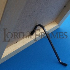 10 x Large Black Curl Up & Stand Square Wire Picture Photo Frame Stands