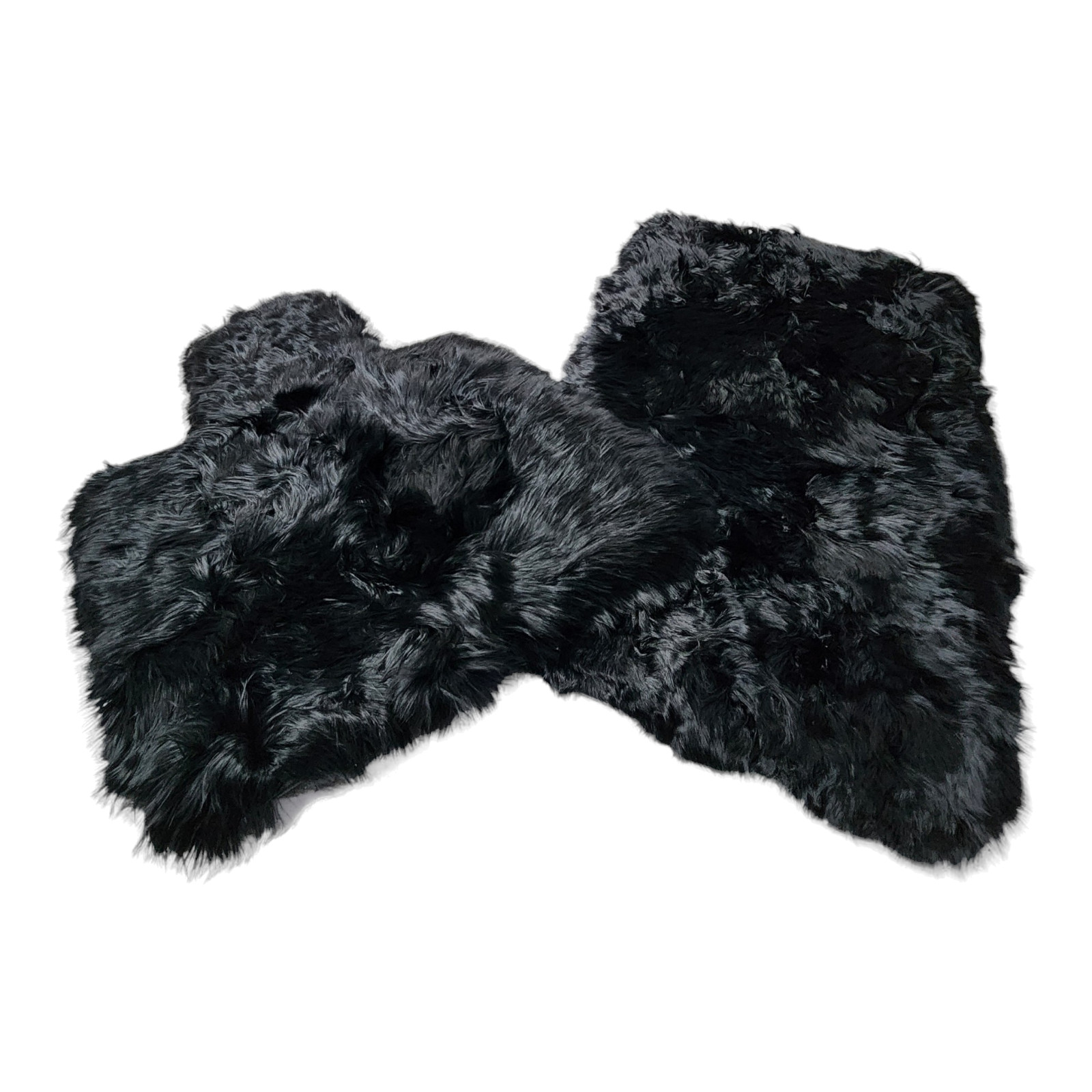 Geunine Black Alpaca Fur Mats  Rolls Royce Ghost Wraith Cullinan Phantom Spectre