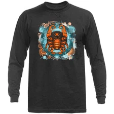 Scorpio Zodiac Sign Horoscope Astrological Graphic Long Sleeve
