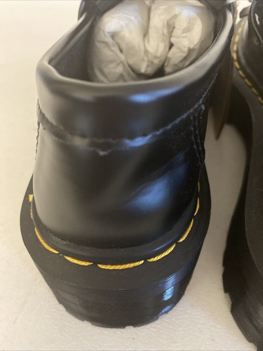 Dr Martens Black Leather Tassel Platform Loafers Women’s Sz 9.5—Men’s Sz 8.5NEW - Picture 5 of 10