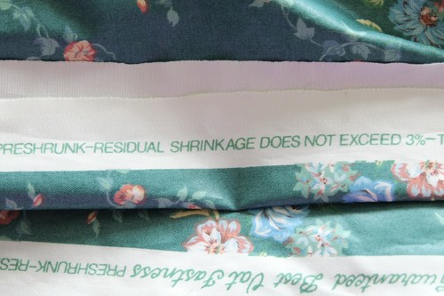 House N Home Fabrics & Draperies Green Blue Peach Floral Bouquet Chintz App 5 Yd - Picture 5 of 5