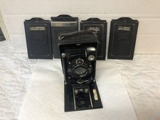 Antique Zeiss Ikon Compur Folding Bellows Camera Dominar Anastigmat 4,5 f 13 5cm