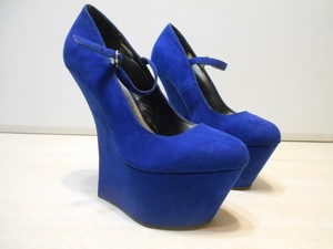 royal blue mary jane heels