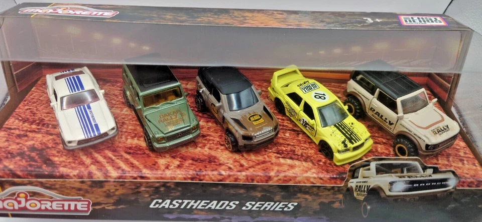 Majorette CASTHEADS SERIES 5 Car Gift Pack - Ford Mercedes Land Rover - NEW - Image 2 of 4