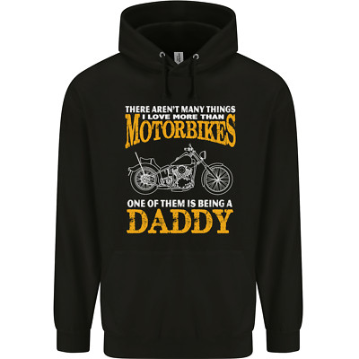 Being a Daddy Biker Motorrad Motorbike Herren 80% Baumwolle Hoodie
