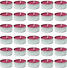 Decorrack 30 Tealight Candles, Black Cherry Scented, Pleasant Fragrance Candle, 