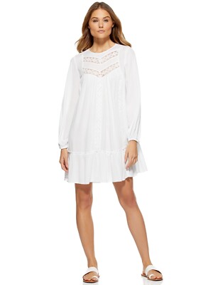 knee length dresses for ladies Blouson Mini Dress Lake Blue / S