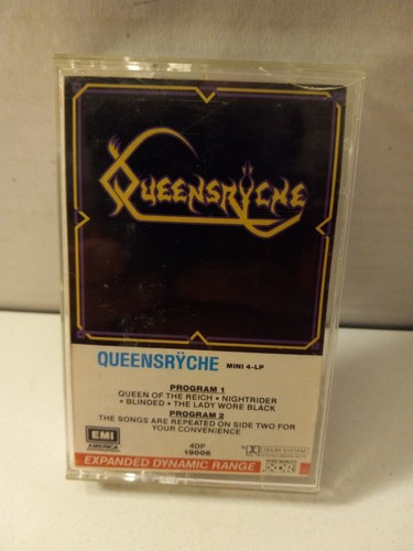 Queensryche Mini 4-LP Self Titled EMI Cassette Tape 1980's Rock