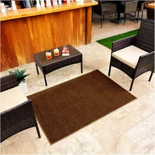 Koeckritz Tweed Premium Copper Glaze Indoor/Outdoor Turf Rug - Patios, Rec, Pool