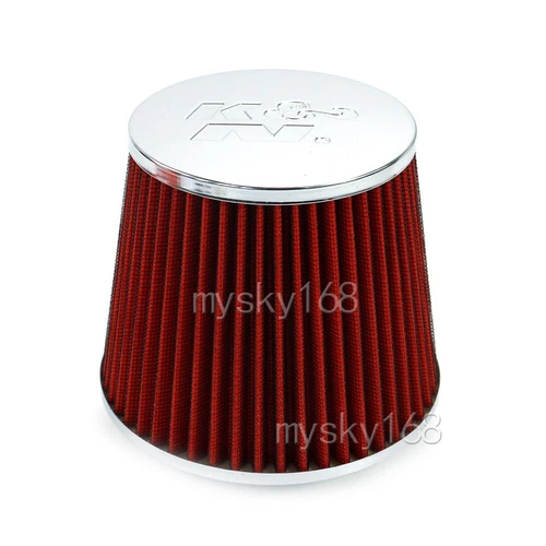 K&N Universal Car High Flow Cold Air Inlet Intake Syste Filter 76mm 3inch - Picture 8 of 9