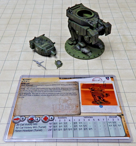 Dust Tactics 1/48 MCW M2-A MICKEY Medium Assault Walker - painted | eBay