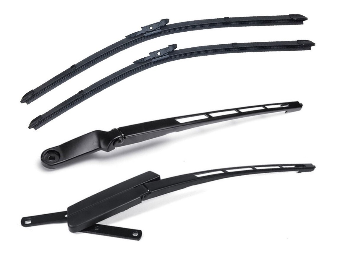 Front Left & Right Wiper Arms + Blades AIM Fits Audi Q7 20062015 2 eBay
