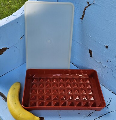 Vintage Tupperware Paprika Marinade / Bacon / Cheese Keeper w Lid