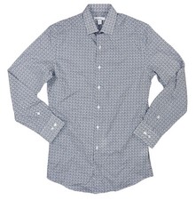 Bar III Leaves Print Slim Fit Stretch Mens Long Sleeve Button Down Shirt NWT