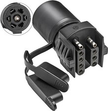 Trailer Light Adapter Trailer Wire Light Adapter 7 Way Round to 4 Pin 5 Pin Flat Plug RV Tow Connector