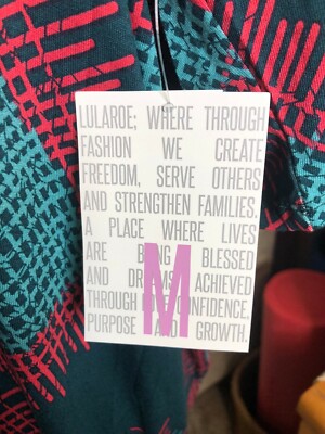 Haut Tunique LuLaRoe Irma - Neuf Avec étiquette, Taille M, Vert Imprimé