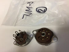 7JM3 CINCH JONES 7 PIN TUBE SOCKET   2 PCS NOS