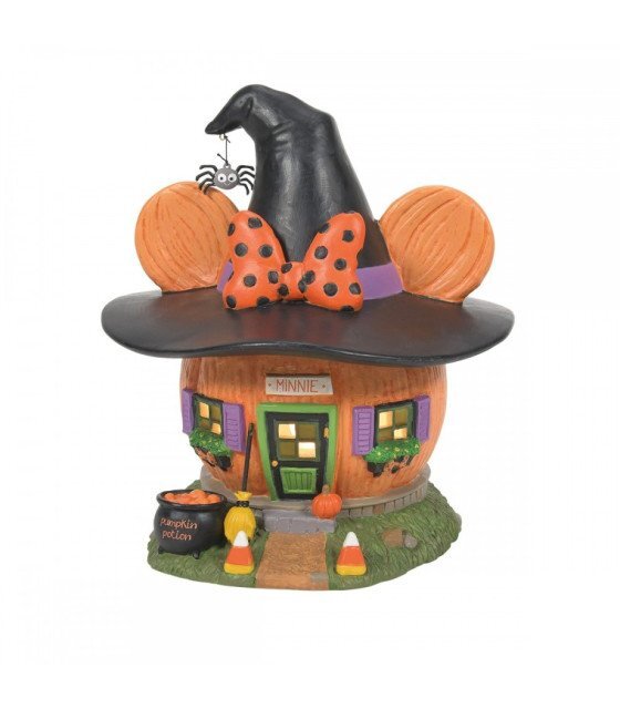 Disney Tradition Maison-Citrouille de Minnie statuette de collection peinte main