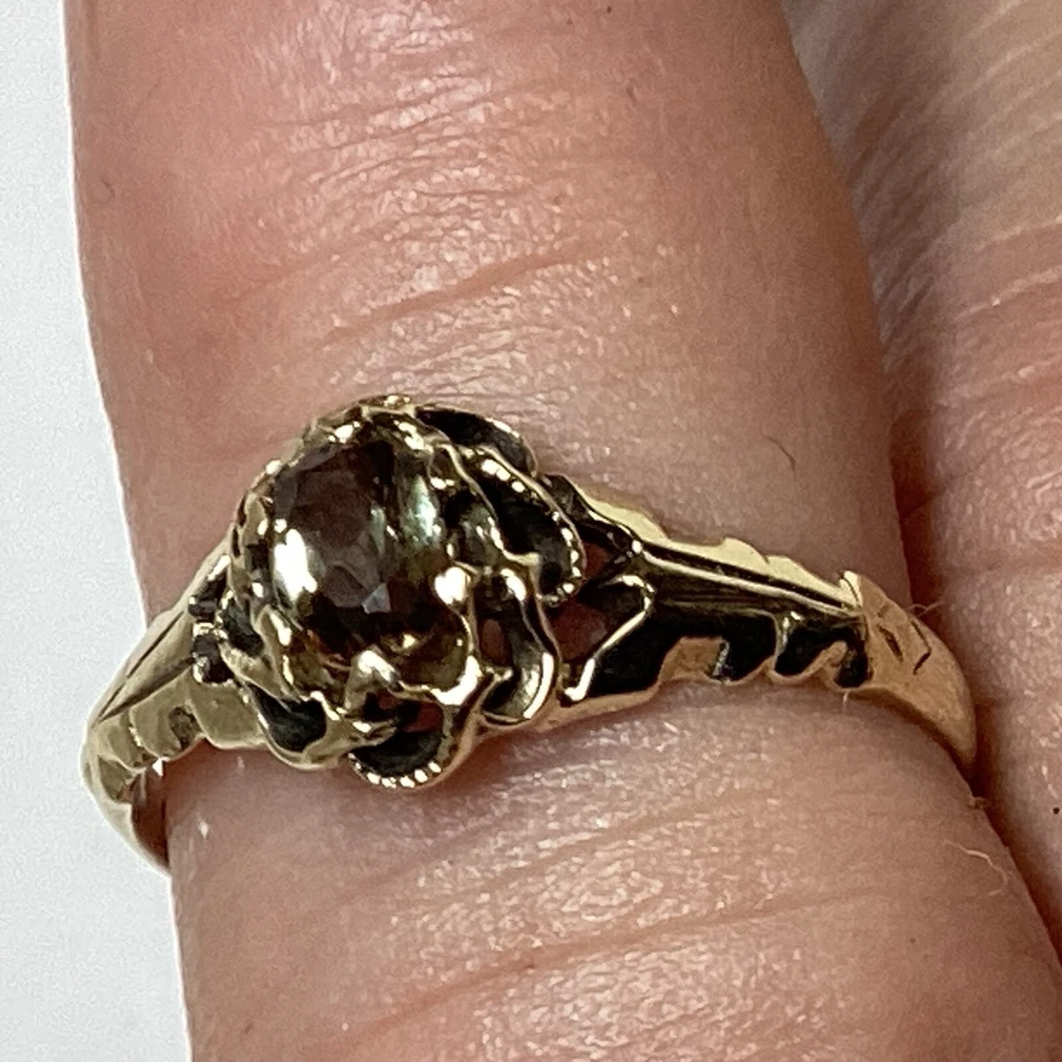 Anillo de oro amarillo de 10k cambio de color andaluza talla 6,5 Ripley-Howland Co. Foto 3 de 4