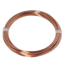   Copper Wire Bare Solid /Choose 10-12-14 Ga & length 25 Ft -50 Ft Coil