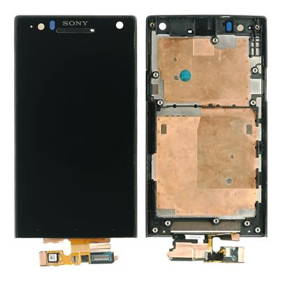 Original Sony Xperia S LT26i Display lcd frame touchscreen glas black