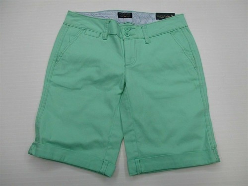 new U.S. POLO ASSN. SH3495 Women's Size 1/2 Casual Cuffed Cotton Bermuda Shorts