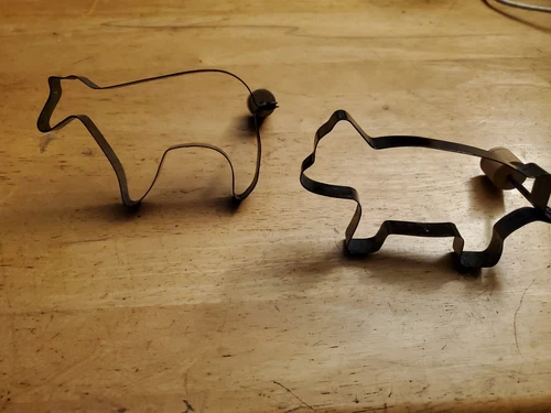 Pancake and/or Egg Molds with Handles Farm Animals Cow & Hog