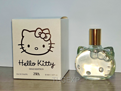 Zara HELLO KITTY Gold Edition Perfume EDT Fragrance oz 50