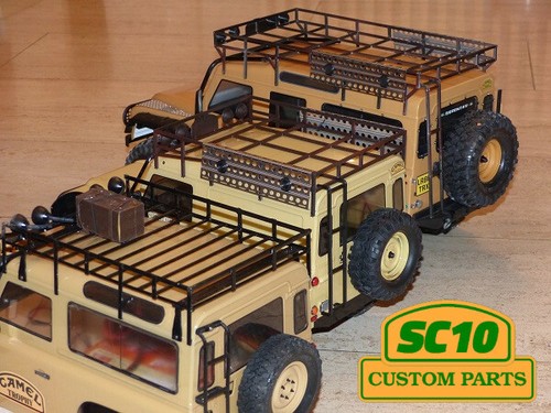 23004 Camel Trophy Dachgepäckträger+Rollcage für 1/10 RCWD Land Rover D90 - Bild 11 von 12