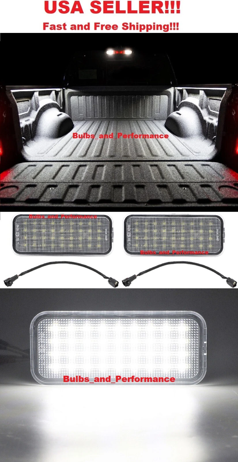 72 LED 6000K WHITE TRUCK BED CARGO LIGHT LAMPS KIT for 2020 - 2023 TOYOTA TACOMA