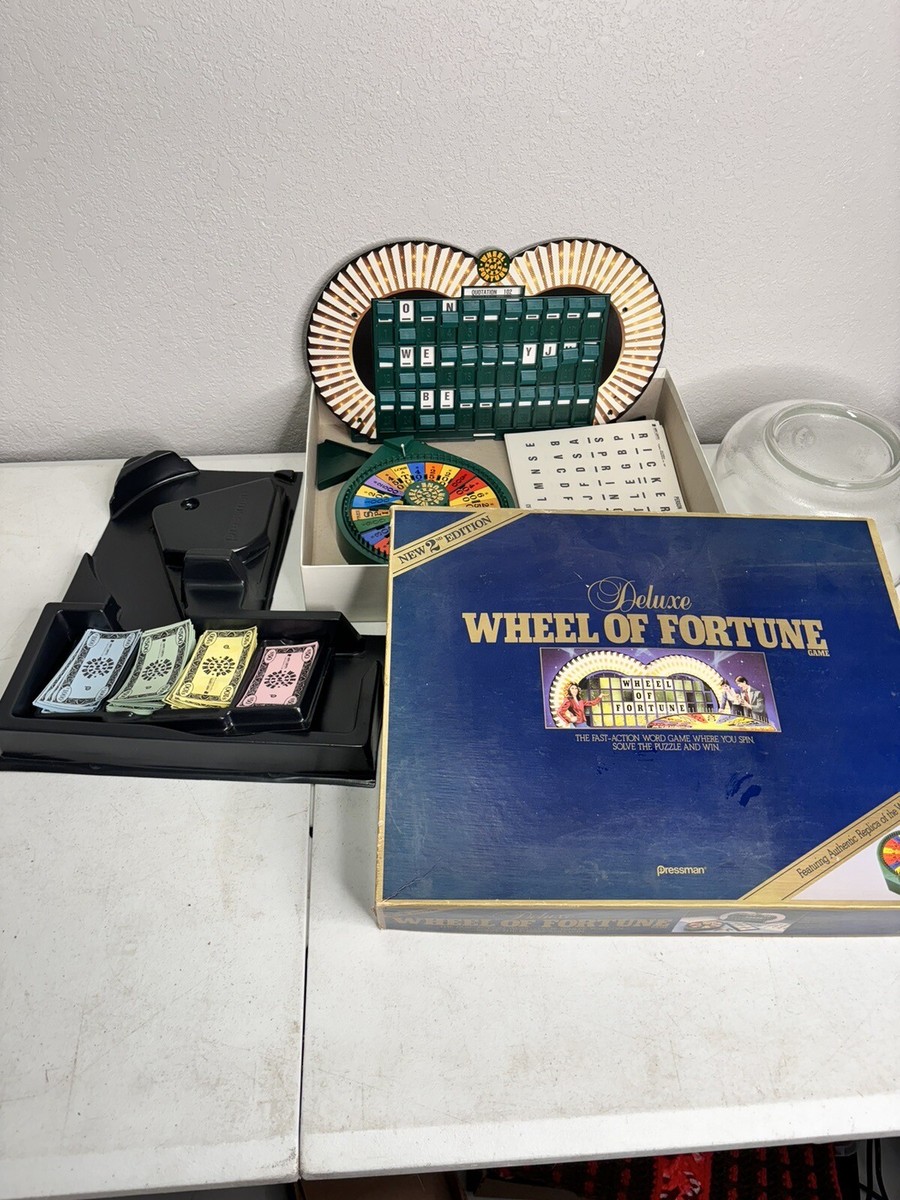 Vintage 1986 Deluxe Wheel of Fortune Game by Pressman | eBay