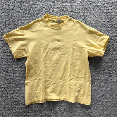 MGM Grand 1993 Single Stitch USA T-Shirt Yellow L Gambling Party Las Vegas VTG