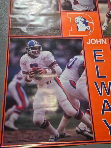 John Elway 1990 NOS SEALED VINTAGE Denver Broncos Starline 42x58" MONSTER Poster - Picture 17 of 24