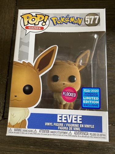 Flocked Eevee FUNKO POP! Games Pokémon 