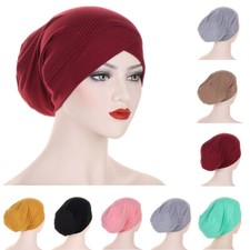 Elastic Underscarf Women Muslim Hijab Chemo Cap Turban Headscarf wrap Hat Cover