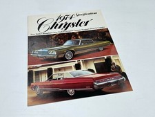 1974 Chrysler New Yorker Brougham Newport Custom Town & Country Brochure