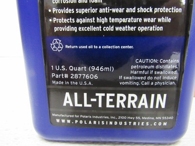 Polaris 2877606 AGL Plus Gearcase Lubricant QTS for sale online | eBay