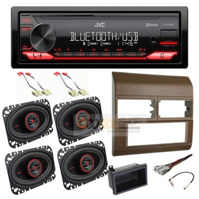 JVC Stereo + Install kit Radio 4''x6'' Speakers For 1988-1994 GM C/K 1500, 2500 BG