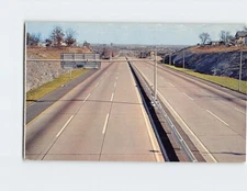 Postcard Connecticut Turnpike Approaches New Haven from the West Connecticut USA