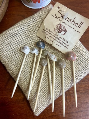 Sea Shell Wedding and Party Decor Toothpicks (Pack of 50) - Picture 2 of 6