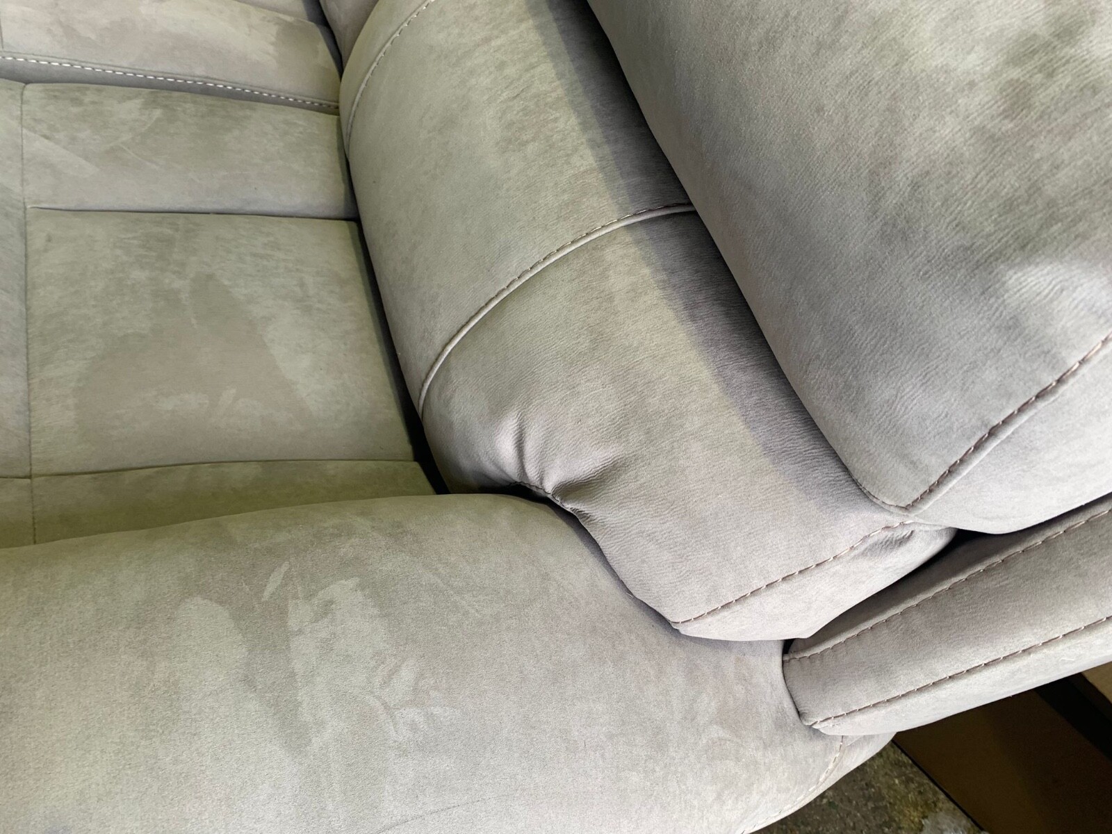 SOFOLOGY RADLEY LARGE 3 AND 2 SEATER SOFA ELECTRIC RECLINER GREY FABRIC