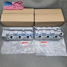 OEM! 2X Aluminum Engine Valve Cover for Honda Odyssey Pilot Ridgelin Accord 3.5L