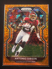 2020  Panini Prizm #384 Antonio Gibson Orange Disco RC Commanders