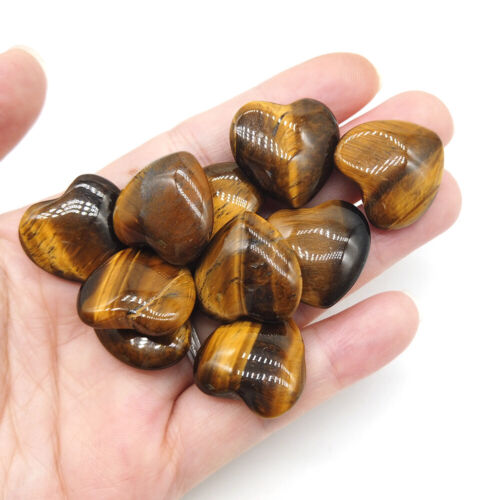 10x Edelstein Heilstein Herz Stein Glücksbringer Chakren Schutzstein 20x20mm - Bild 53 von 86