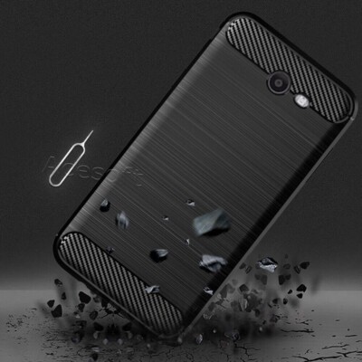 New Carbon Fiber Soft TPU Armor Cover f MetroPCS Samsung Galaxy J7 Prime J727T1