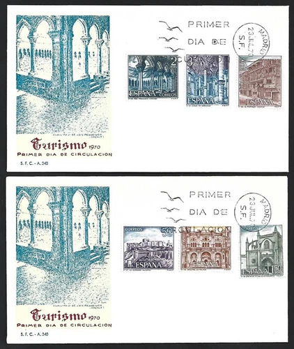 (AOP) Spain 1970 FDC collection (29)