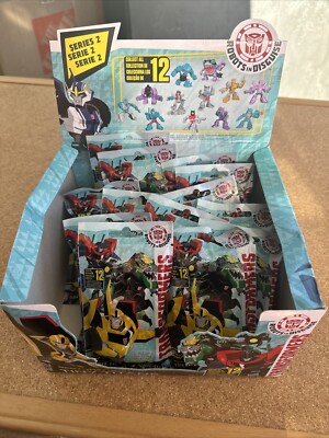 LOT OF 13 NEW Transformers Robots in Disguise TINY TITANS Series 2 Mystery Packs