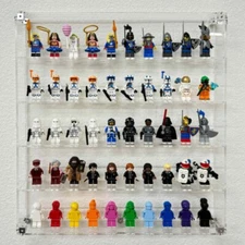 Wall Mounted Display Case for LEGO 50 minifigures