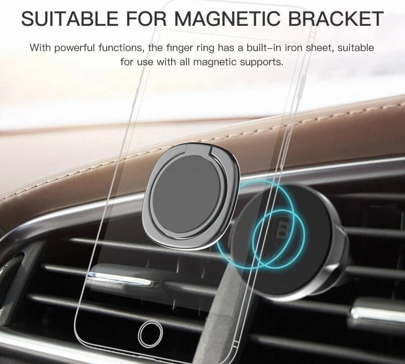 360°Finger Grip Metal Ring Kick Stand- Samsung iPhone iPad- 24 hours- IN PACKAGE - Image 2 of 4